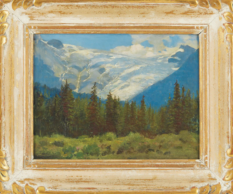 Frederic Marlett Bell-Smith, Great Glacier of Selkirks, oil on board - view 2