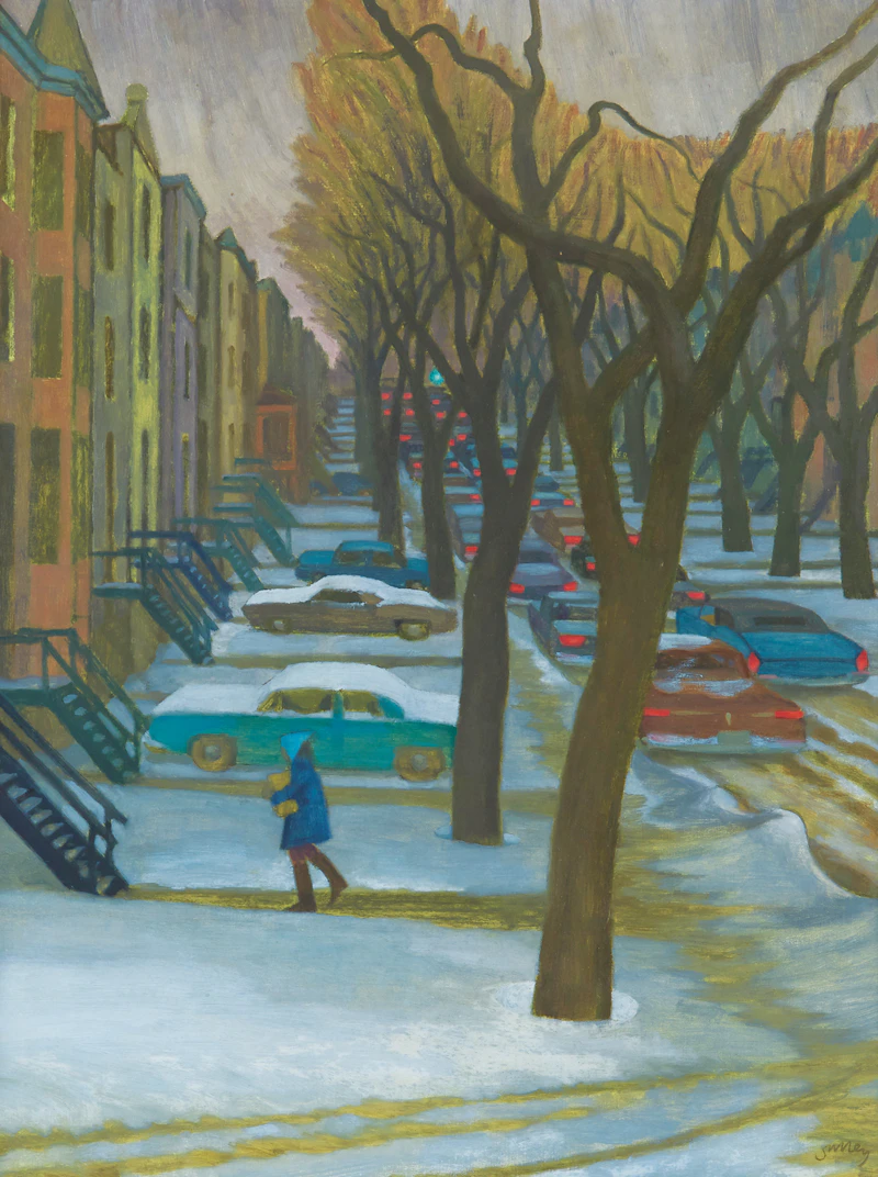 Philip Henry Howard Surrey, Grosvenor Hill, Montreal, oil on board - view 1