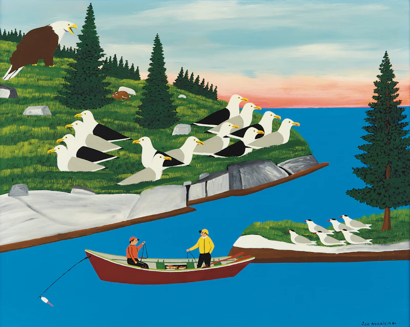 Joe Norris, All Fish but the Rabbit, enamel on board, 1986 - view 2