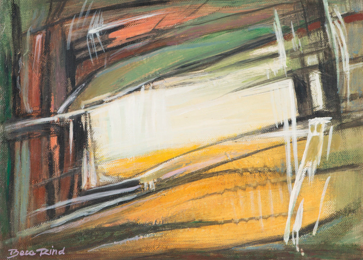 Rebecca Rind, Abstraction, oil on canvas