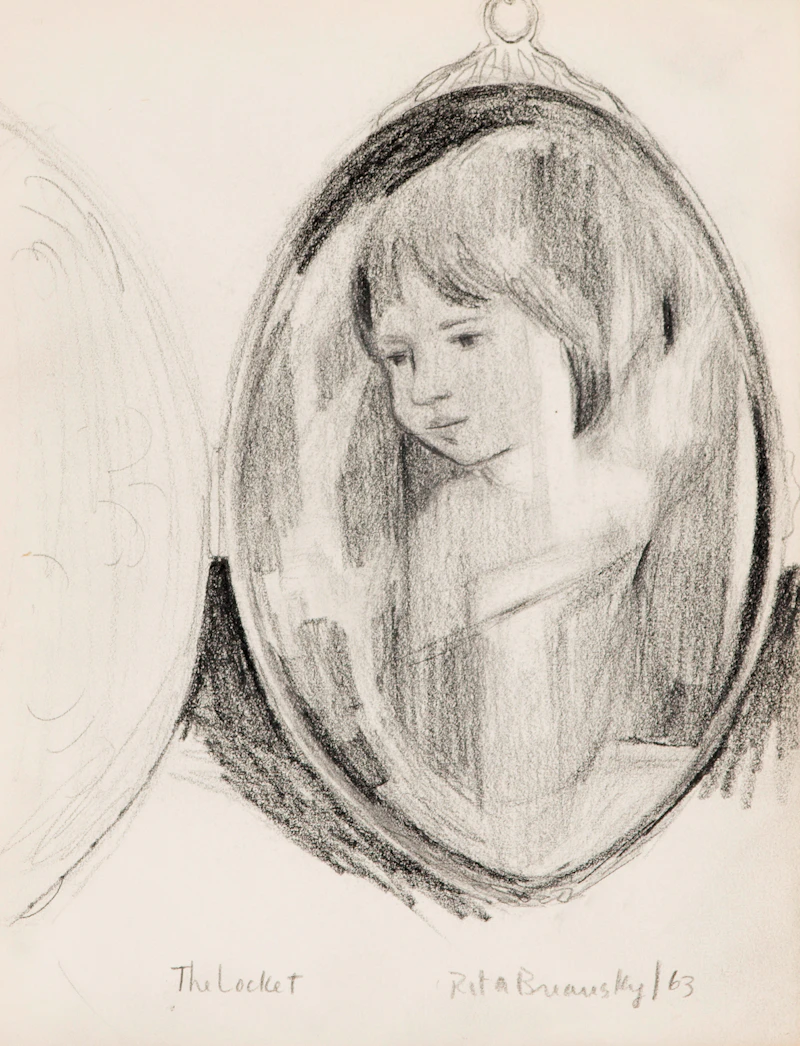 Rita Briansky, Veronica Tennant; The Locket; Sorrow; After Degas, assorted media on paper (4) - view 3