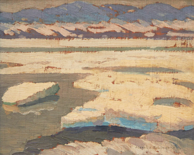 Albert Henry Robinson, Lower St. Lawrence , oil on board, 1922 - view 2