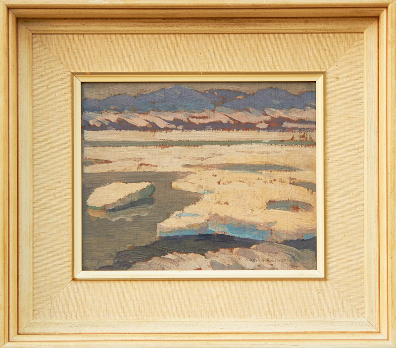 Albert Henry Robinson, Lower St. Lawrence , oil on board, 1922 - view 3