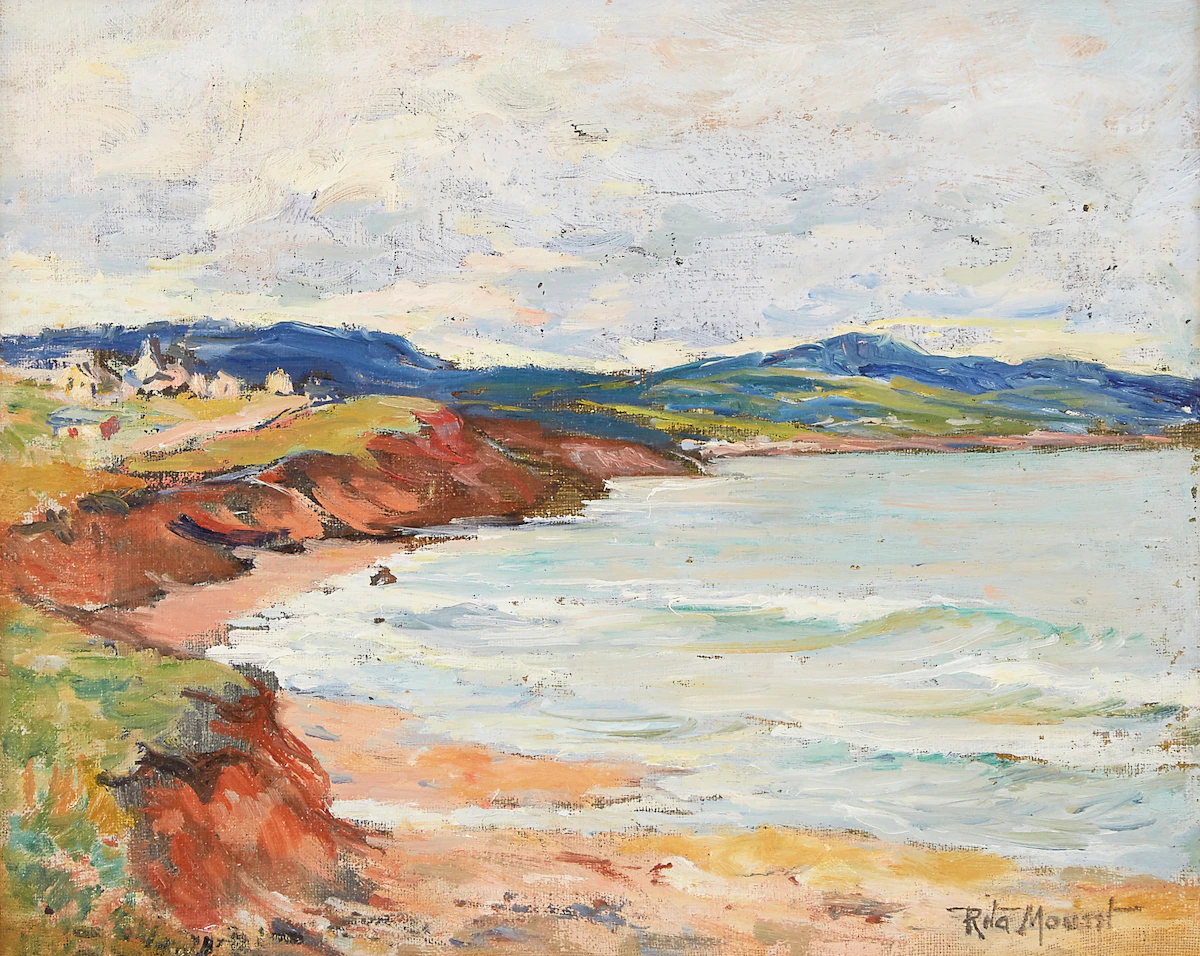Rita Mount, Anse-à-Beaufils, Gaspe, oil on canvas