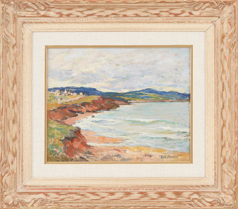 Rita Mount, Anse-à-Beaufils, Gaspe, oil on canvas - view 2