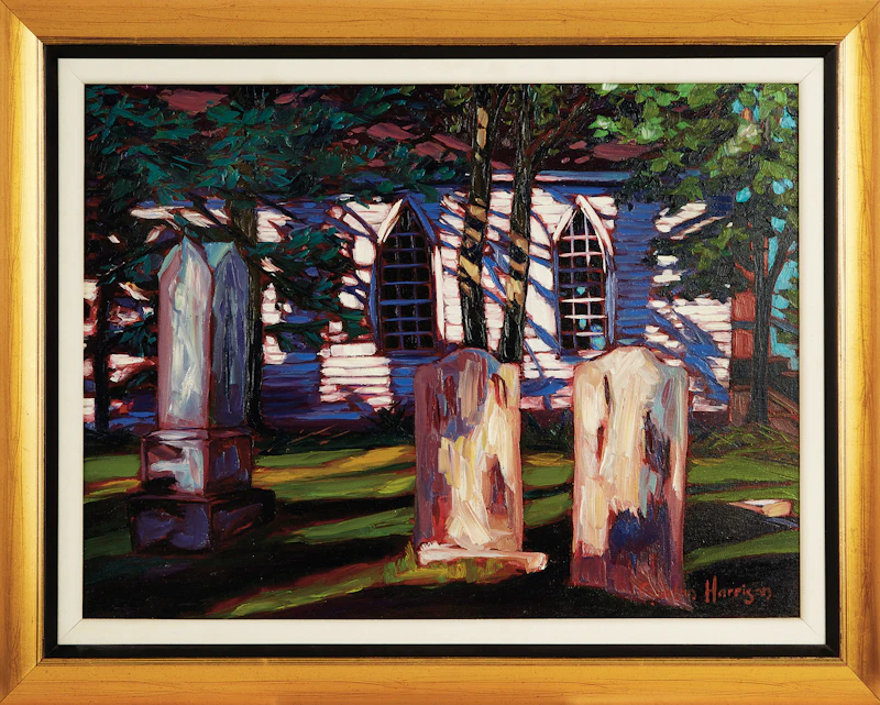 Gordon Harrison, Springtime, Hillside Chapel, Quebec, oil on canvas, 1998 - view 2
