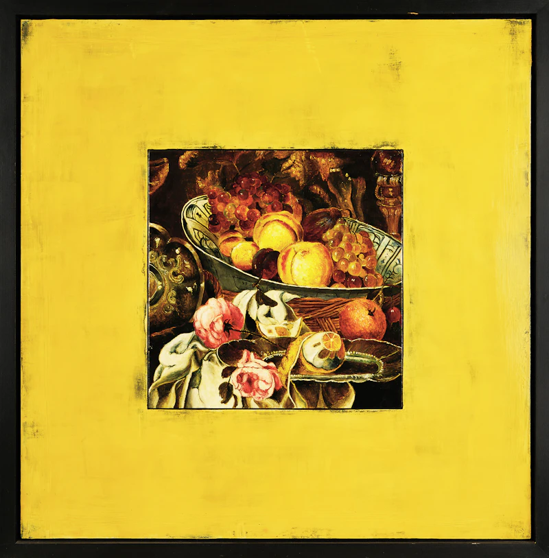 Tim Merrett, Still Life Abstraction (from Van Beijeren - 17th C.), oil on canvas, 2002 - view 2