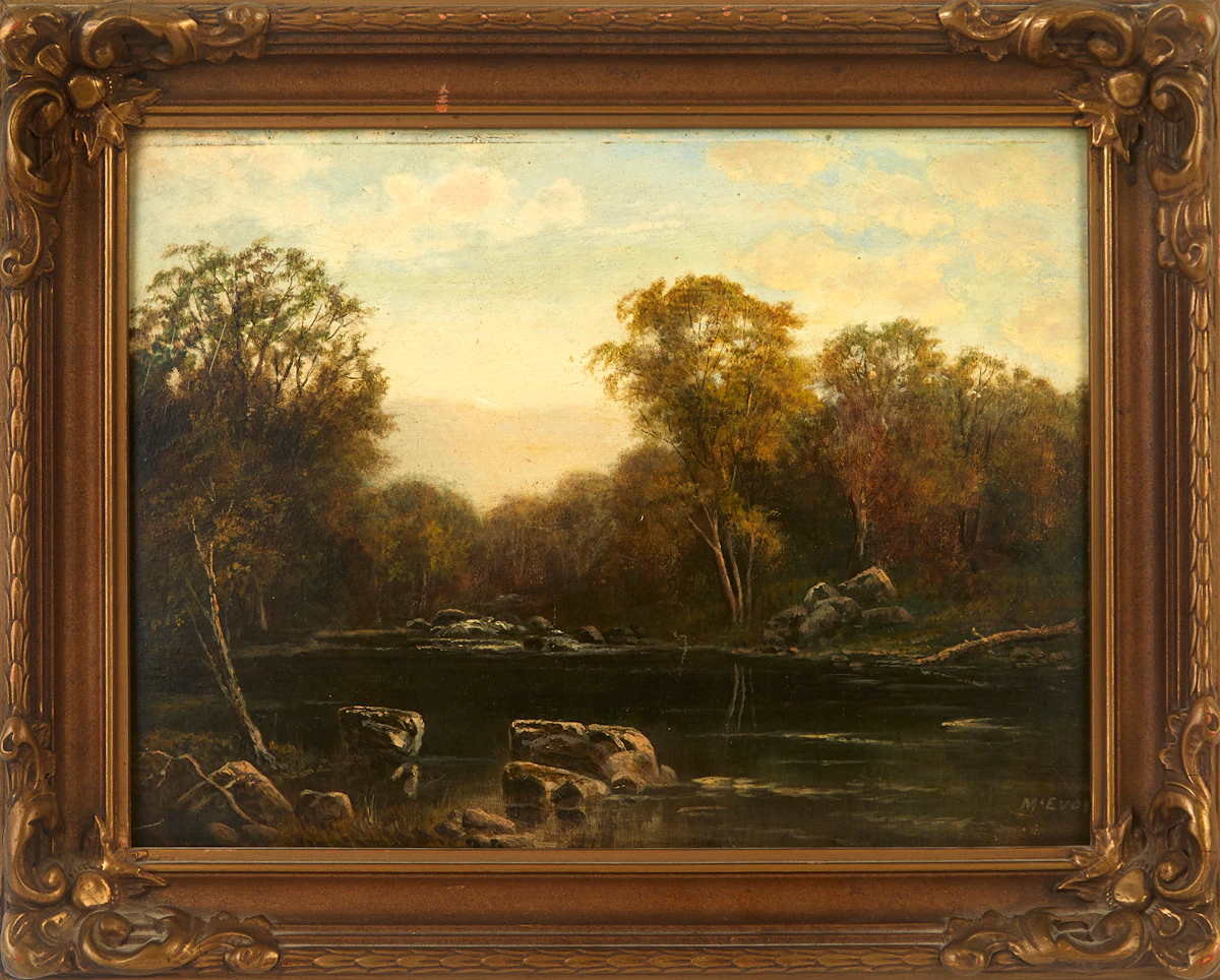 Henry Nesbitt McEvoy, Solitude, oil on board