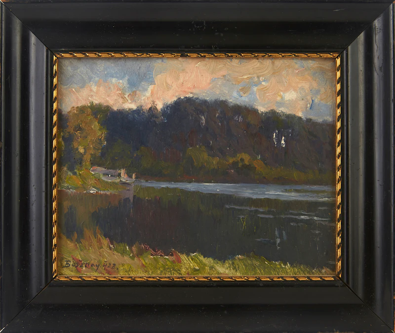 Lakeside Landscape by Istvan Bosznay