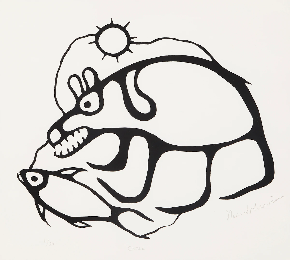 Norval Morrisseau, Cycle, serigraph