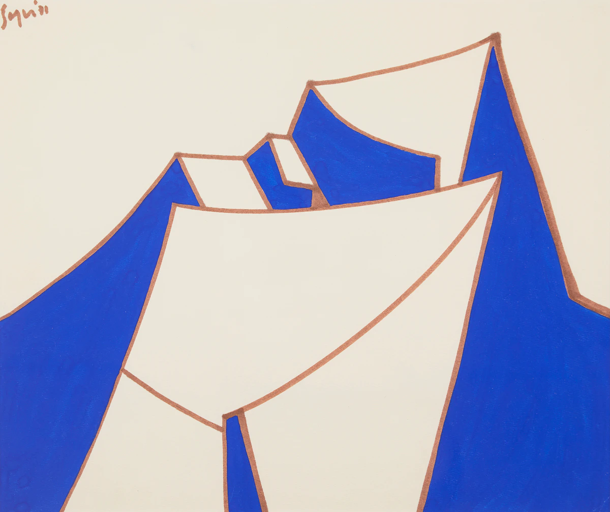 Peter  Winchell Sager, Untitled 1971, gouache on paper