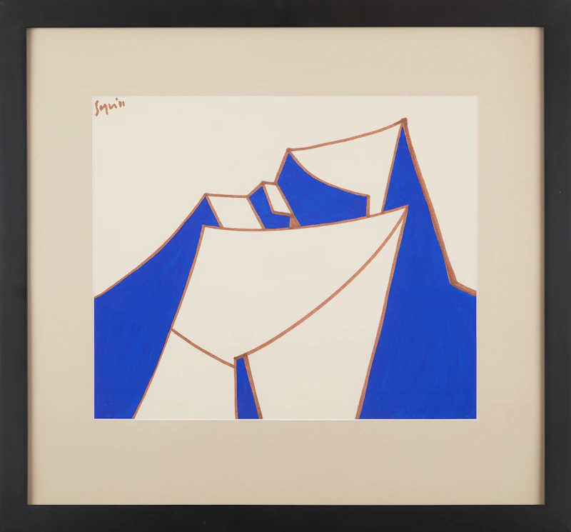 Peter  Winchell Sager, Untitled 1971, gouache on paper - view 2