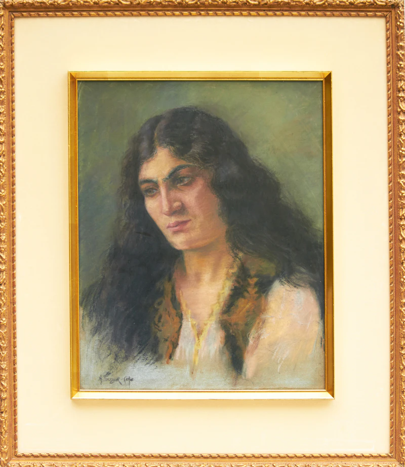 Marc-Aurèle de Foy Suzor-Coté, Paysanne du village de Warwick, pastel - view 2