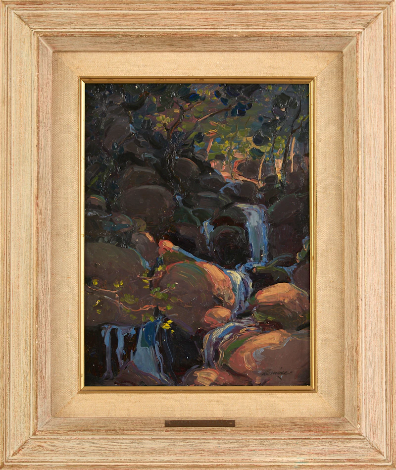 Waterfall in Shadow by Arthur Dominique Rozaire