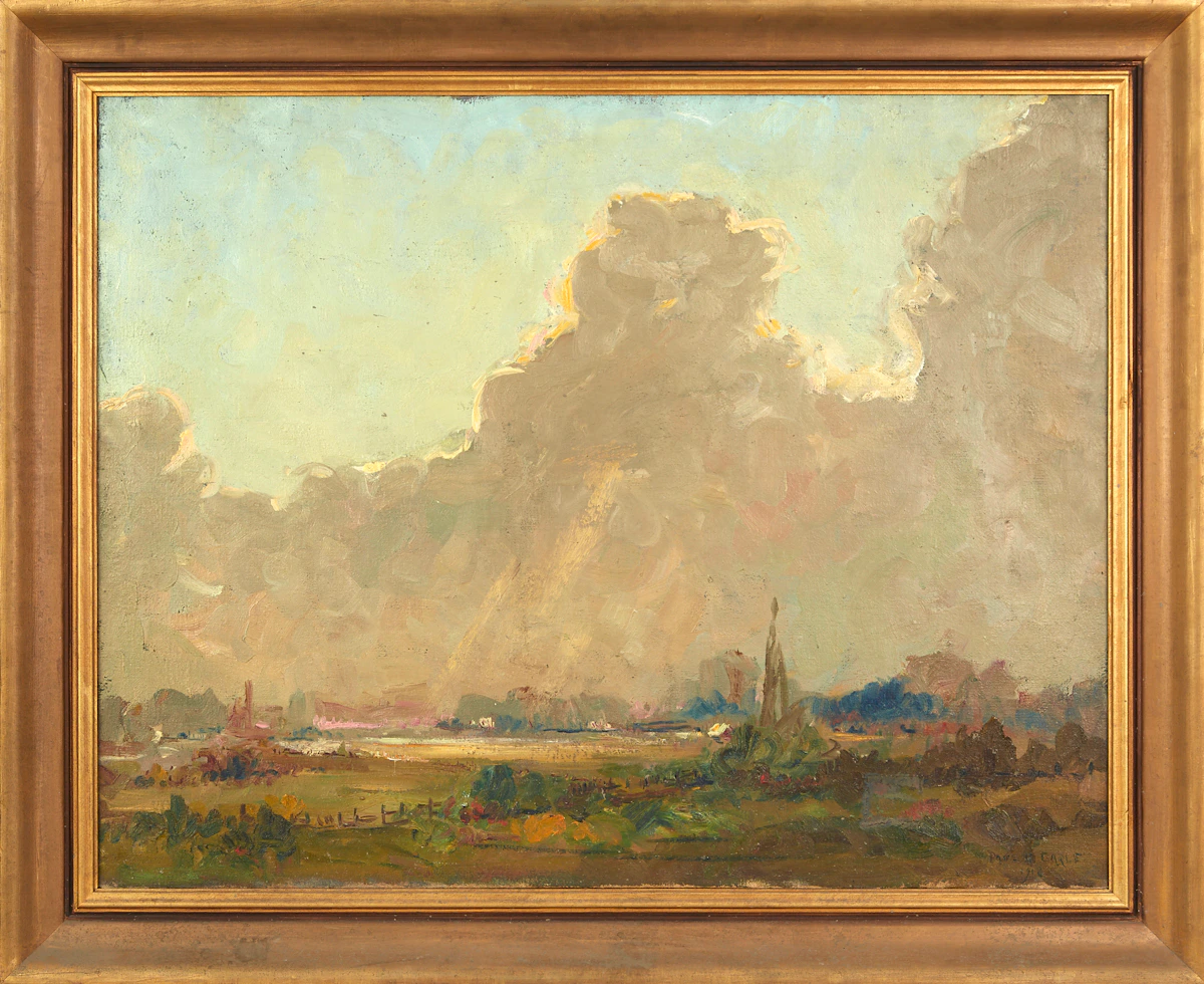 Paul Barnard Earle, Untitled (Summer Landscape), oil on canvas, 1918