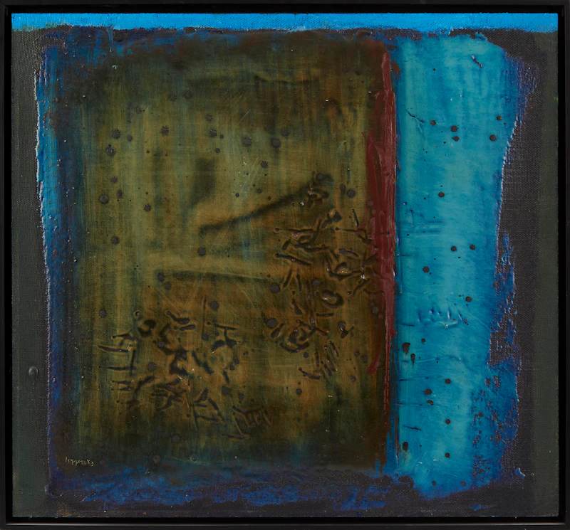 Jack Reppen, Abstraction, mixed media on board, 1963 - view 2