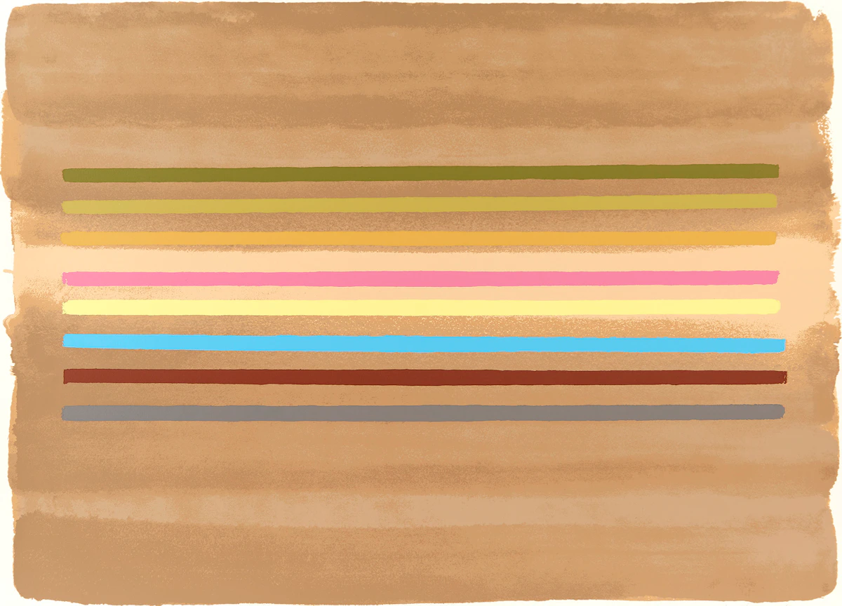 William Perehudoff, La Plonge #11, colour lithograph