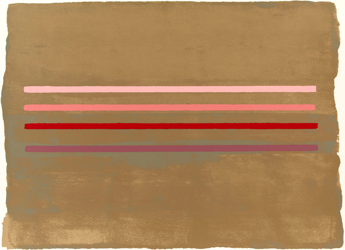 William Perehudoff, La Plonge #10, colour lithograph
