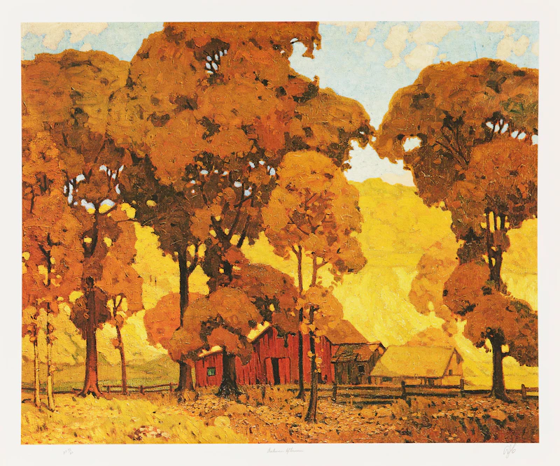Alfred Joseph Casson, Autumn Afternoon; Haliburton; Late Flurry, three colour serigraphs - view 2