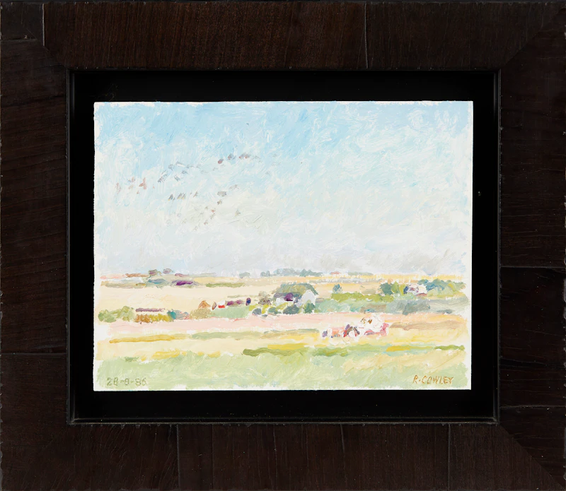 Reta Madeline Cowley, Untitled (Meadow), oil on board - view 2