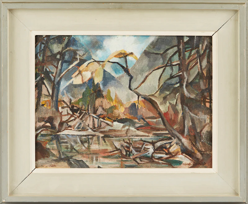Elmore George Ozard, Swamp Tangle, oil on board - view 2