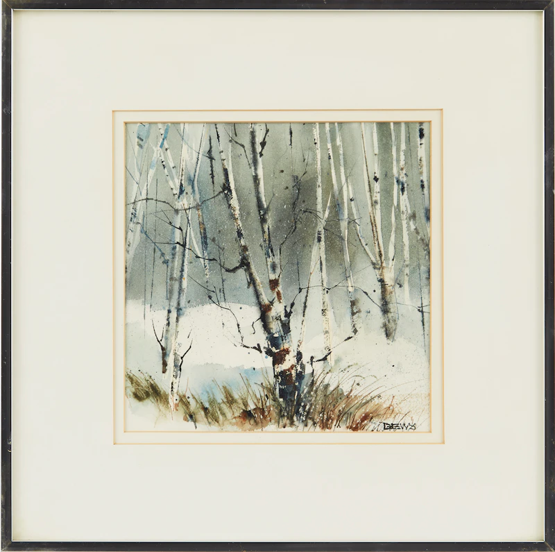 Pat Dews, Winter Landscape, watercolour - view 2
