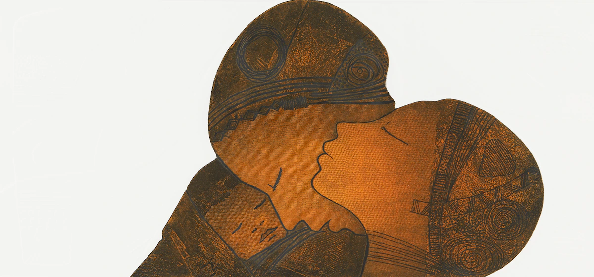 Mathias Muleme, Tranquil Moment, colour etching, 1997