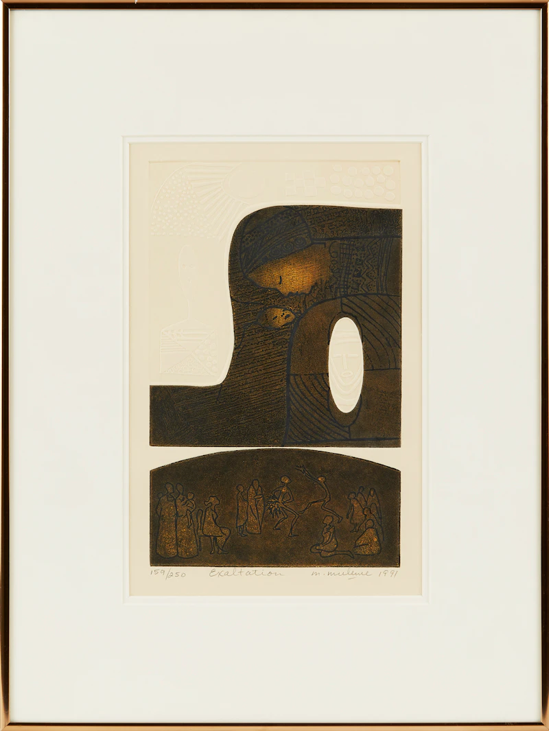 Mathias Muleme, Exhaltation, colour etching, 1991 - view 2