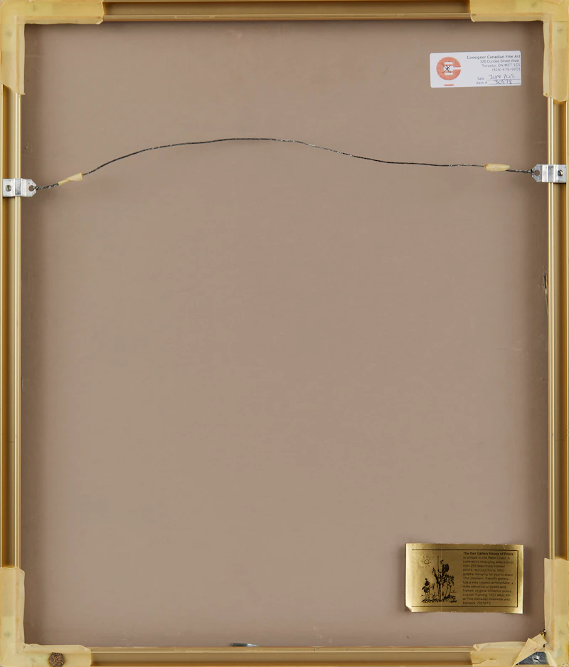 William Kurelek, Hunter at Breathing Hole, colour lithograph - view 3