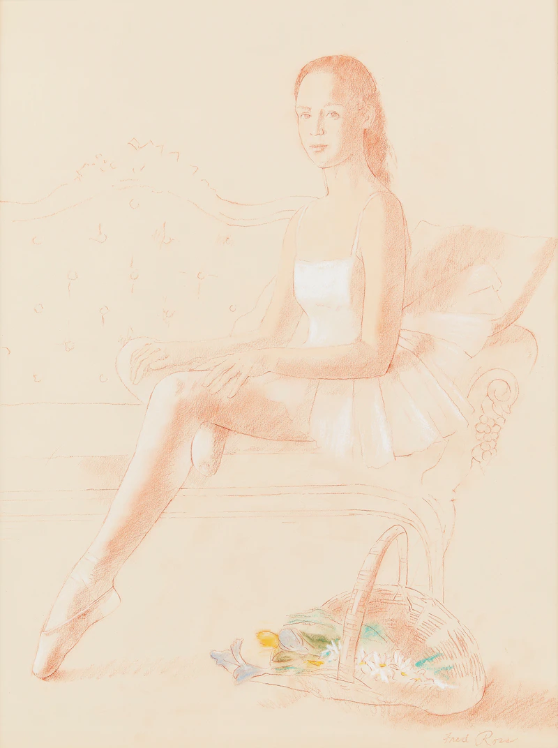 Young Dancer in White by Fred Ross