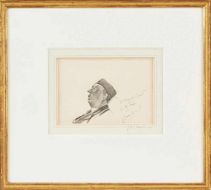 James Edward Hervey MacDonald, Sleeping Priest, pencil drawing - view 2