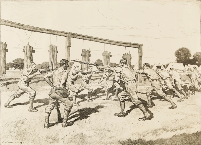 Training Camp by Charles William Jefferys