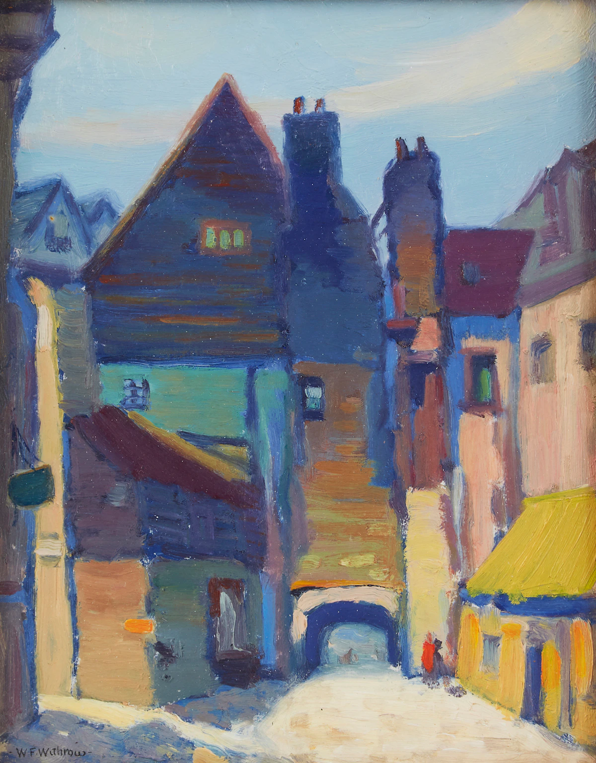 Wilfred Forbes Withrow, Kent, England, oil on board