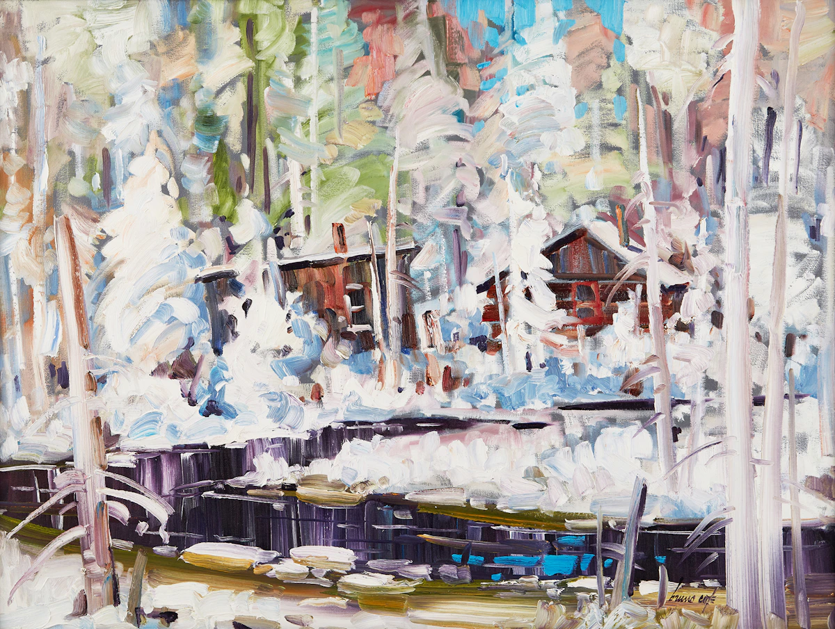 Bruno Côté, Hiver, oil on canvas