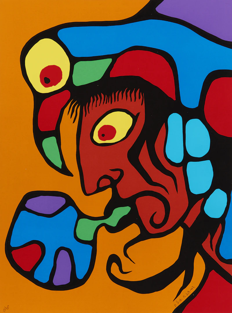 Norval Morrisseau, The Art of Norval Morrisseau: Collection of 5 Prints in Original Portfolio, five colour serigraphs, 1979 - view 6
