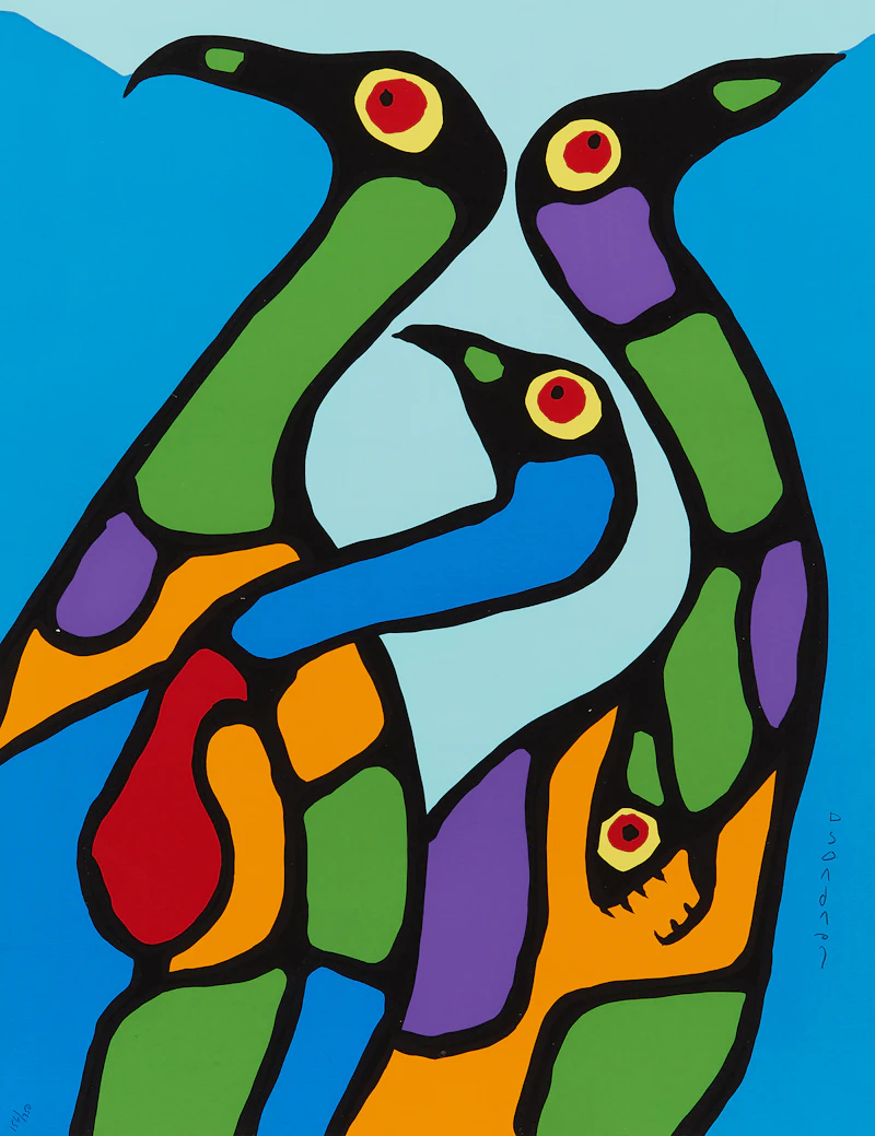 Norval Morrisseau, The Art of Norval Morrisseau: Collection of 5 Prints in Original Portfolio, five colour serigraphs, 1979 - view 7