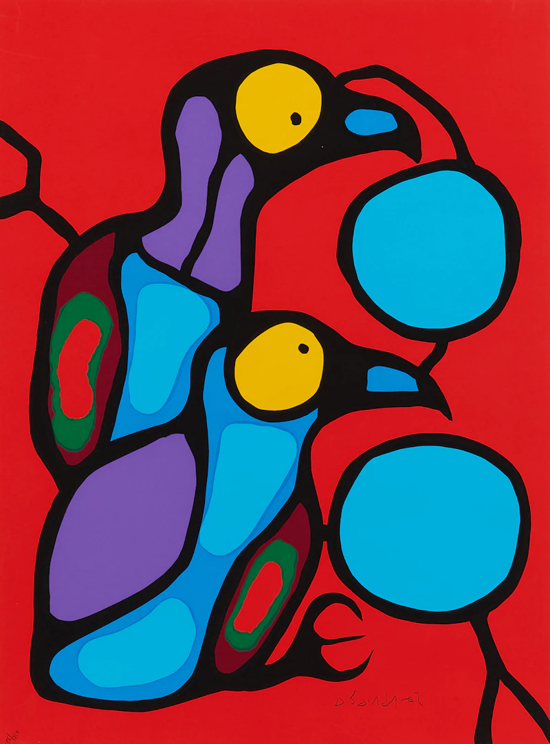 Norval Morrisseau, The Art of Norval Morrisseau: Collection of 5 Prints in Original Portfolio, five colour serigraphs, 1979 - view 8