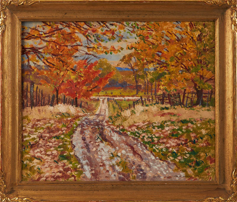 Clark Holmes McDougall, Autumn Landsape, oil on board, 1948 - view 2