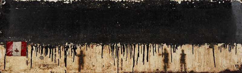 Scott Griffin, 10 Patriots (2001), arch welding on metal and encaustic, 2001 - view 1