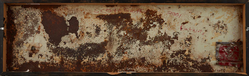 Scott Griffin, 10 Patriots (2001), arch welding on metal and encaustic, 2001 - view 2