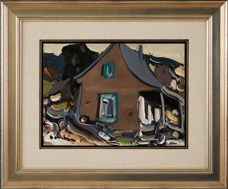 Roger Cantin, Vieille maison dans les Cantons de l’est, Québec, oil on canvas - view 2