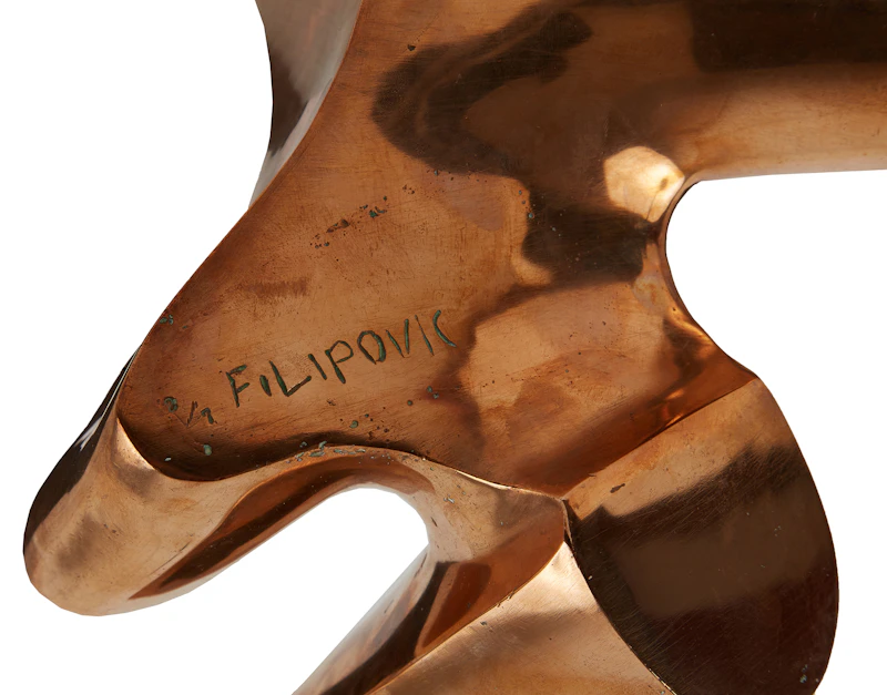 Augustin Filipovic, Torso, polished bronze sculpture, 1967 - view 5