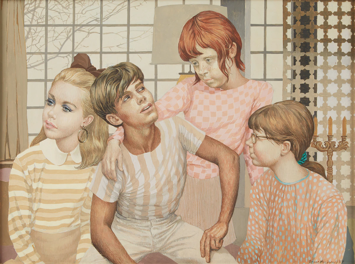 Grant Kenneth MacDonald, Three Sisters, egg tempera, 1967