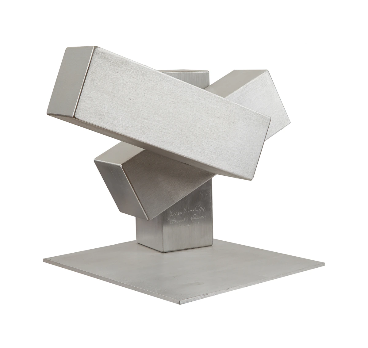 Kosso Eloul, Future Walk, aluminum sculpture, 1989