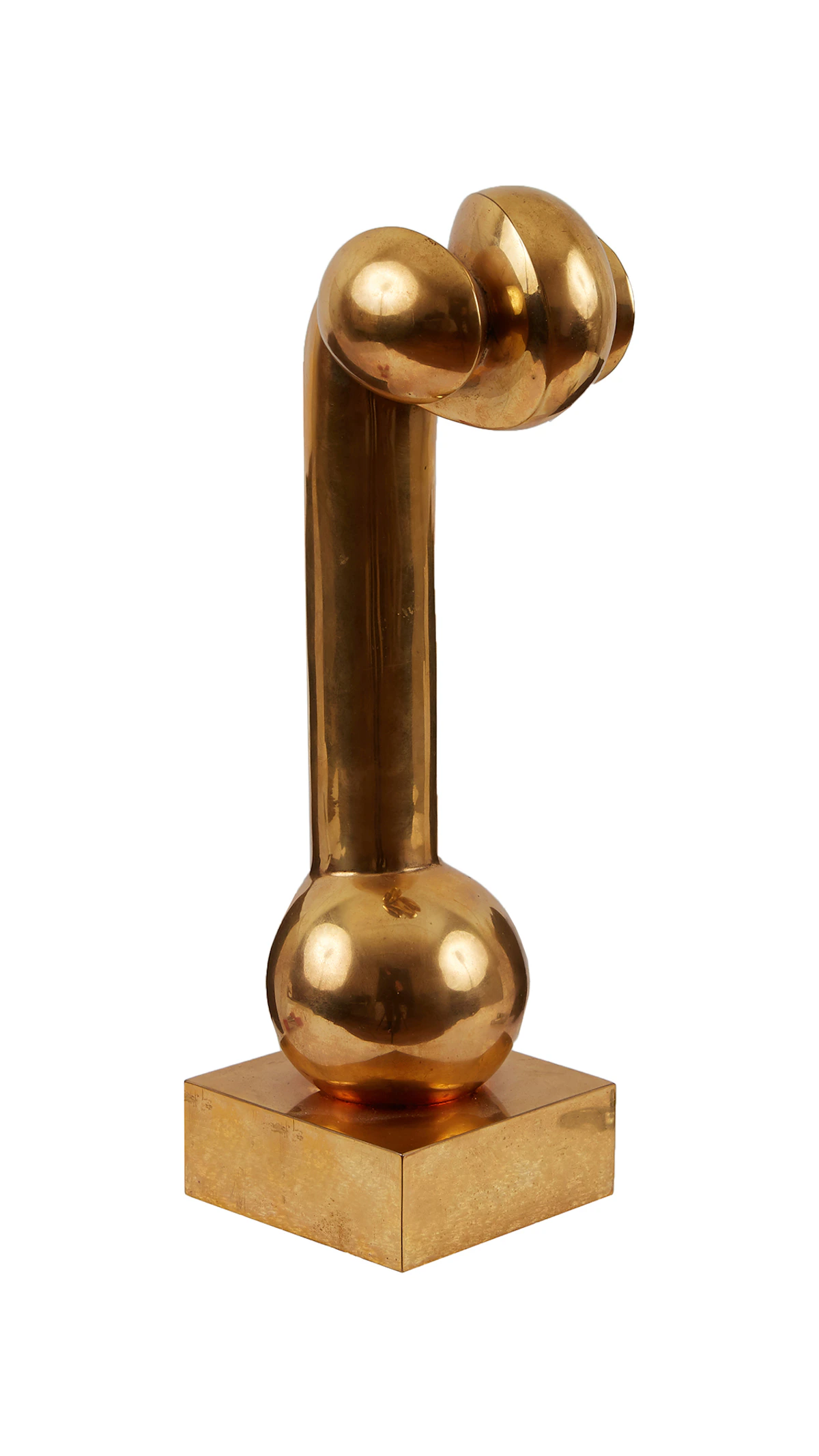 Maryon Kantaroff, Nymph I, polished bronze sculpture, 1976