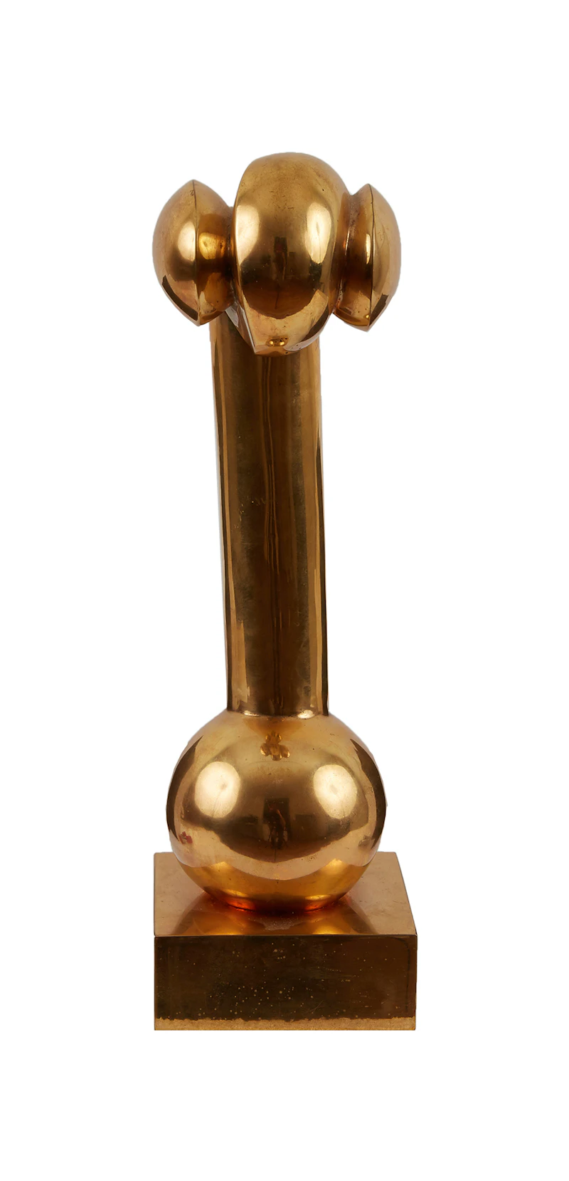 Maryon Kantaroff, Nymph I, polished bronze sculpture, 1976 - view 2