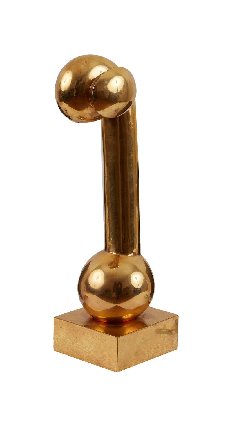 Maryon Kantaroff, Nymph I, polished bronze sculpture, 1976 - view 3