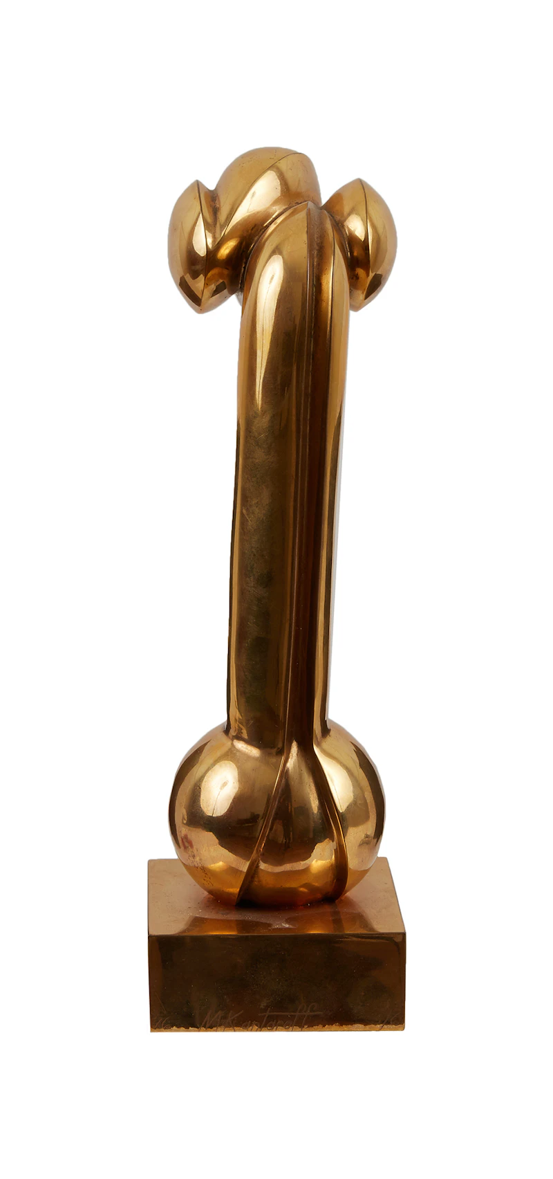Maryon Kantaroff, Nymph I, polished bronze sculpture, 1976 - view 4