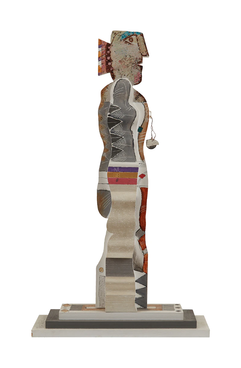 Norman Laliberté, Knight, mixed media sculpture, 1988 - view 4