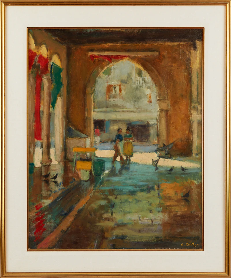 Antoine Bittar, L’Archeon, Venise, oil on canvas, 1994 - view 2